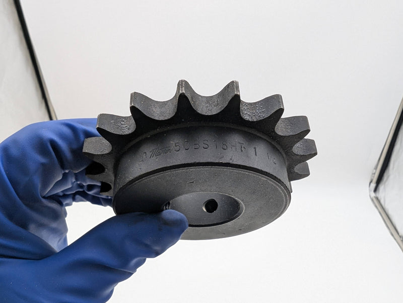 Martin 50BS18HT 1 1/4 Roller Chain Sprocket 1-1/4" Bore 18 Teeth 5/8" Pitch 3