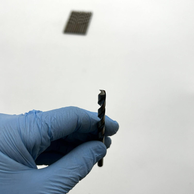 12pk Cle-Line C62855 Jobber Length Drill 1898 5.7mm General Purpose HSS Bright