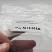 Parker N600B Needle Valve Hydraulic Control 2000 Max PSI 3/8" NPT 8 Gal Max Flow 6