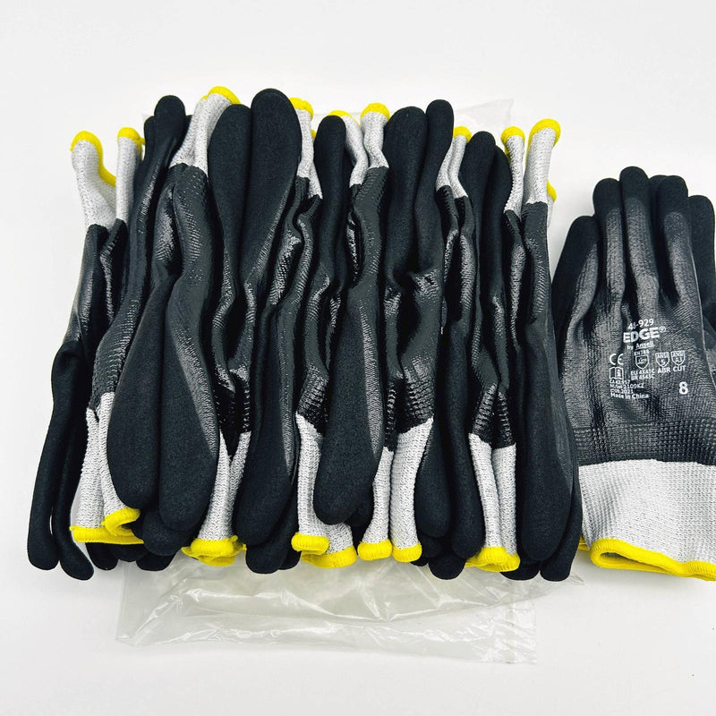 Ansell Edge 48929 Cut and Oil Resistant Gloves Medium 8 High Dexterity 12 Pairs 7