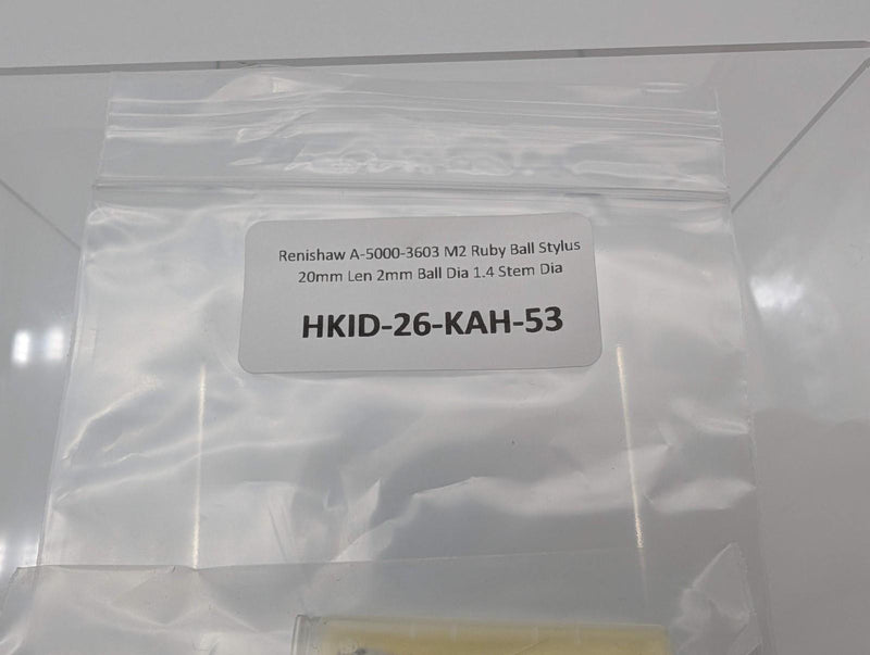 Renishaw A-5000-3603 M2 Ruby Ball Stylus 20mm Len 2mm Ball Dia 1.4 Stem Dia