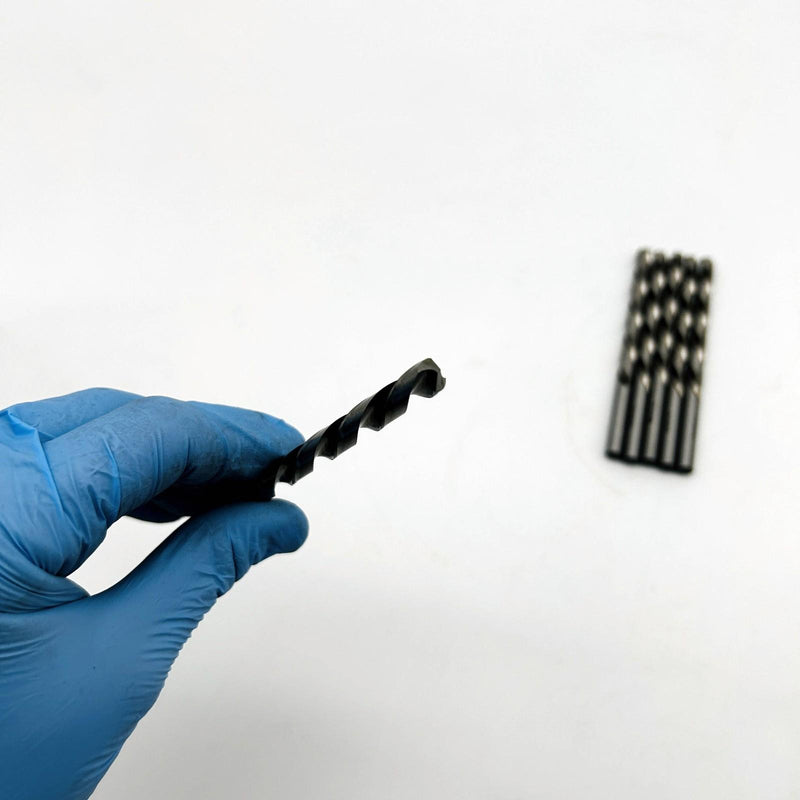 Cle-Line C18416 Jobber Length Drill Bit 1898L 19/64 LH Cut Bright HSS 6pk