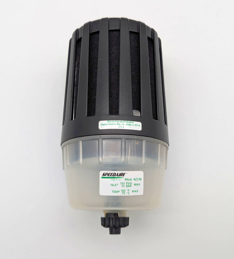 Speedaire 4ZL96 Muffler Reclassifier 1/2" NPT 35 CFM 150 PSI Max 1