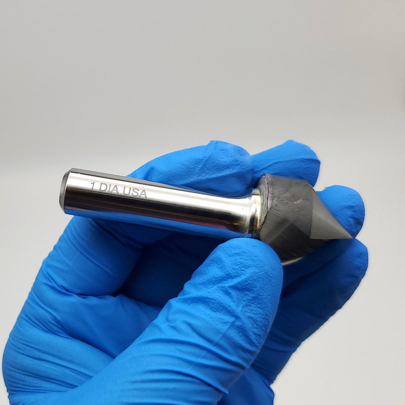 Cleveland 1" Carbide Countersink 1 Flute 2-3/4" OAL 1/2" Shank C46335 4