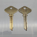 2x Yale FN411 GC Key Blanks Hotel Motel GC Keyway Nickel Silver 7-1/2 Pin NOS 1