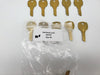 10x National Lock D8787 Key Blanks 6 Disc Tumbler Brass NOS 4