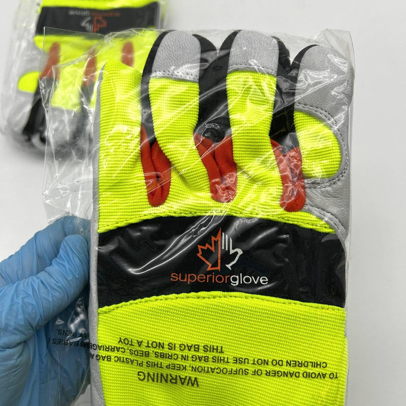 Superior MXGKGHV Leather Glove Size XL Goatskin Cut Lvl 5 Hi Visibility 2 Pairs 6