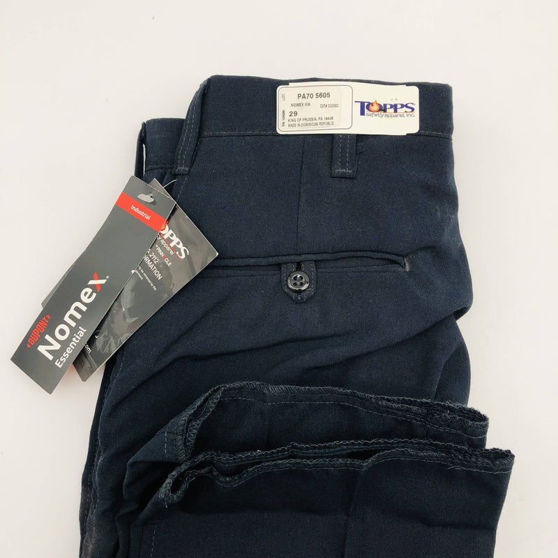 Topps PA705605 Trouser Flame Resistant 29x36 Nomex IIIA 4.5oz Navy Blue NWT 7