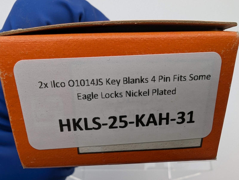 2x Ilco O1014JS Key Blanks 4 Pin Fits Some Eagle Locks Nickel Plated 4