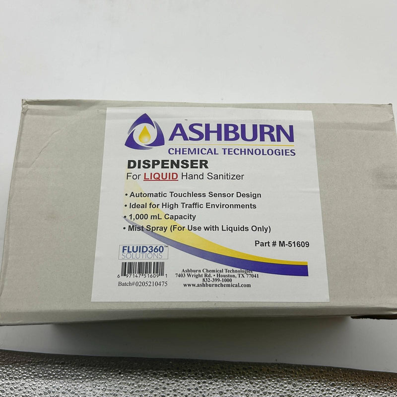 Ashburn M-51609 Dispenser Automatic Touchless for Liquid Hand Sanitizer 1000 ML