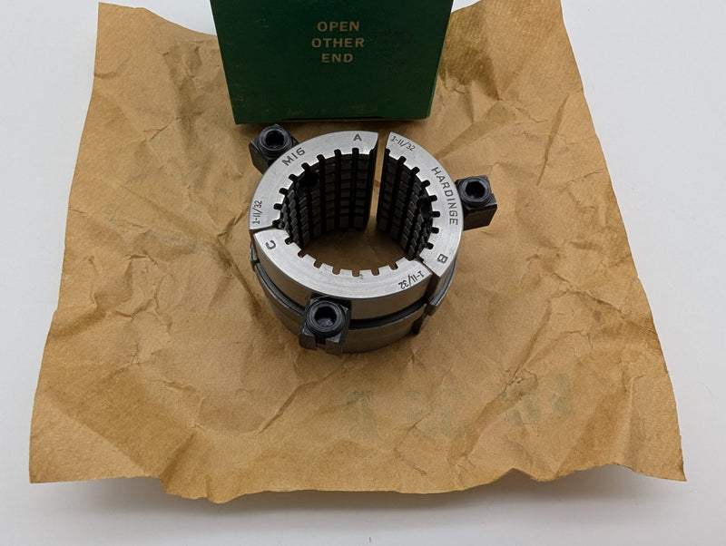 Hardinge M16 1-11/32" Round Serrated Collet Pads 3-Segment for M-Series Collet