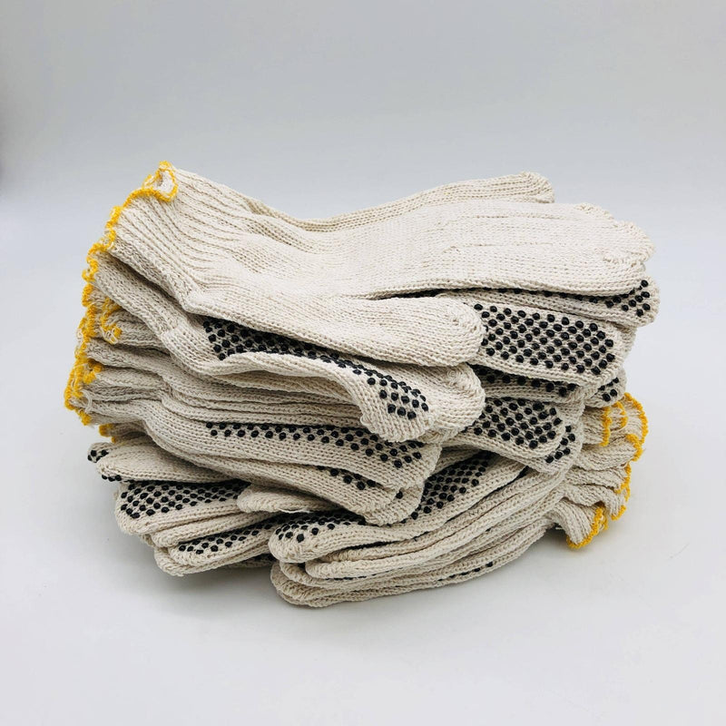 MCR Safety 9650 Work Glove Size Small String Knit Cotton Poly Dots 1 Sd 12 Pairs 6