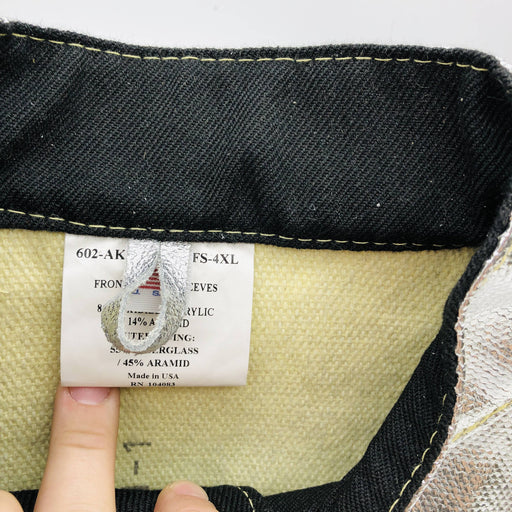 Chicago 602-AKVVBCX11FS-4X Heat Resistant Coat 4XL 45in Vented 19oz 2