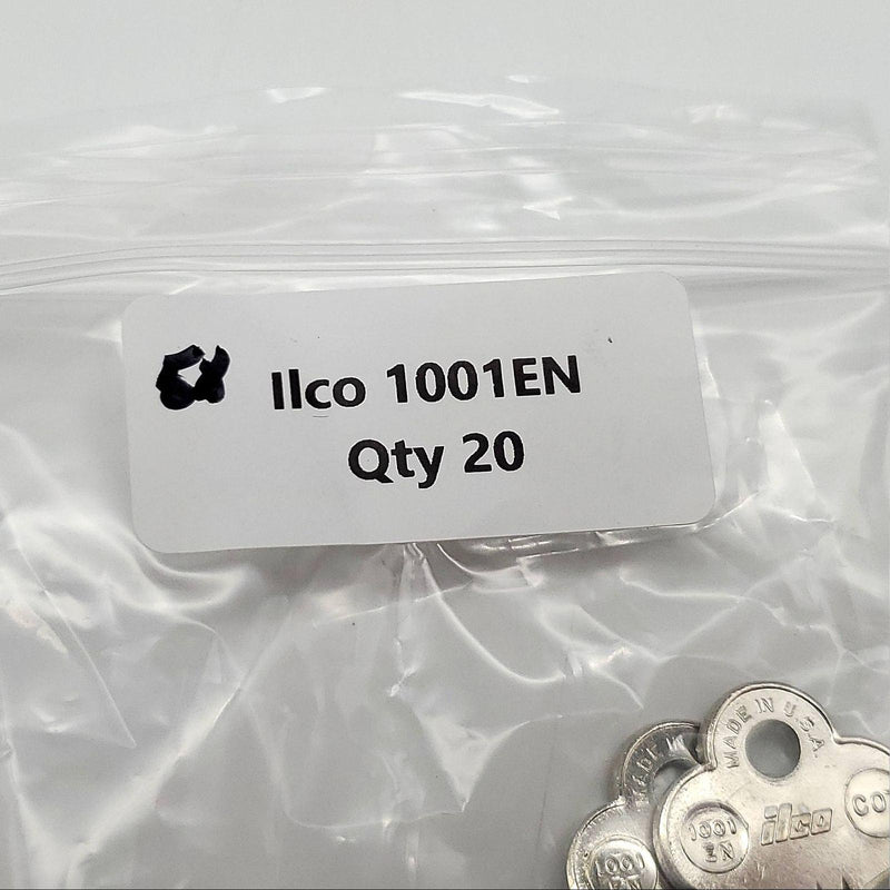 5x Ilco 1001EN Key Blanks Corbin Nickel Plated Over 5 Pin USA Made NOS 4