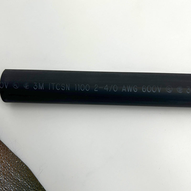 3M 7000132380 Heat Shrinkable Cable Sleeve ITCSN-1100x48A Black 2-4/0 AWG 5pk 5