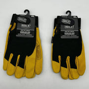 Ironcat 86350 Cowhide Leather Gloves Extra Large XL Hvy Duty Mechanics 2 Pairs 1