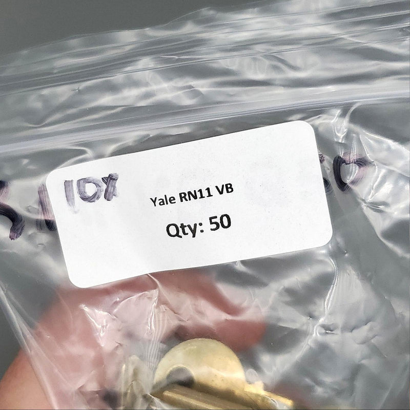 Yale Key Rn11 10x Yale RN11 VB Key Blanks VB Keyway Nickel Silver 6 Pin NOS — HKResale