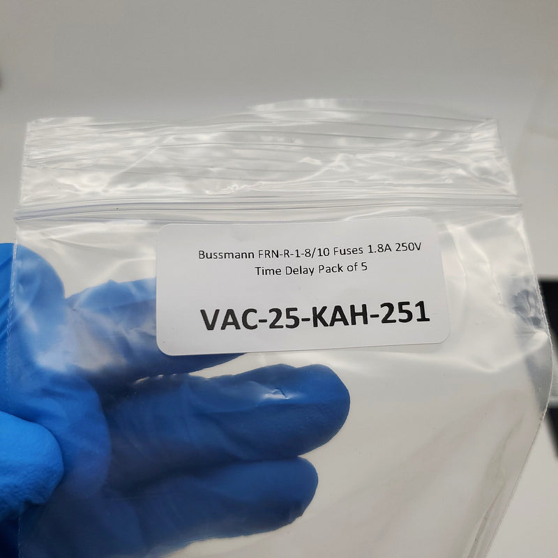 Bussmann FRN-R-1-8/10 Fuses 1.8A 250V Time Delay Pack of 5 5