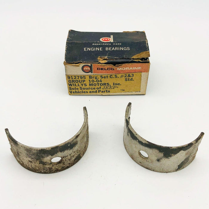 Jeep Willys 912795 Engine Bearing Set Number 2 and 3 Std OEM NOS Delco Moraine 1