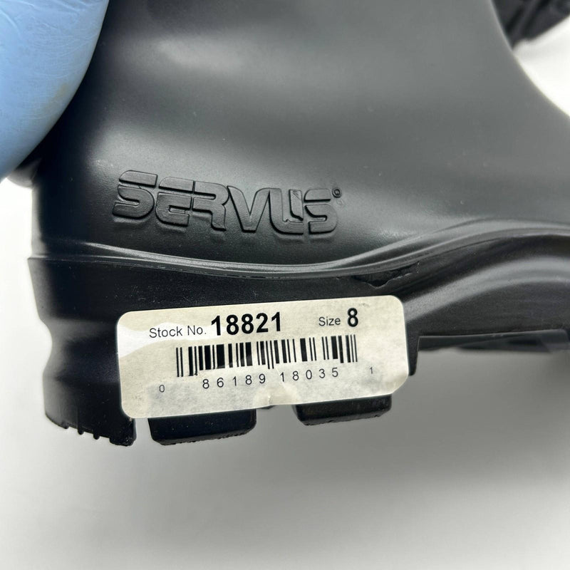Servus 18821-BLM-080 Men's Rubber Boot Size 8 Steel Toe 14inch PVC Waterproof