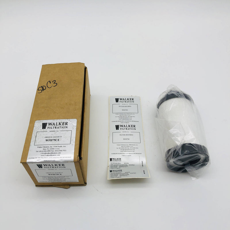 Walker Filtration WFH75CE Filter Element Cartridge Sz 75 Compressed Air Threaded 8