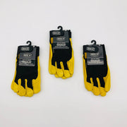 Ironcat 86350 Cowhide Leather Gloves Small Hvy Duty Mechanics Hook Loop 3 Pairs 8