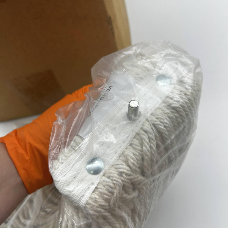 Cotton Lie Flat Mop Head 1/4" Threaded Bolt 16oz Versapro 4408-11969 12pk/Case 3