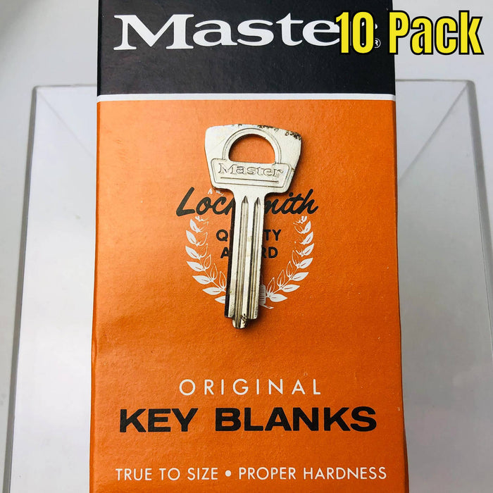 10x Master Lock Co 22 KR Key Blanks Vintage Double Cut Uncut New NOS Straight