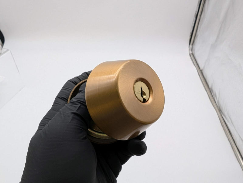 Arrow 961K Extra Heavy Duty Deadbolt Satin Bronze 2-3/8" Backset Keyed Alike 3