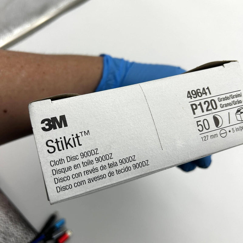 3M Stikit 49641 Cloth Disc 5inch 900DZ P120 Fine PSA Purple Lot of 338 Discs
