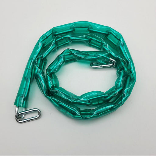 Master No 75 Steel Chain 4 Feet Long Green Vinyl Cover Case-Hardened USA Made 1