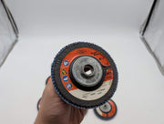 Tex Tuff 4-1/2" Flap Discs 60 Grit T29 5/8"-11 Arbor Hole 1686572 Pack of 10 2