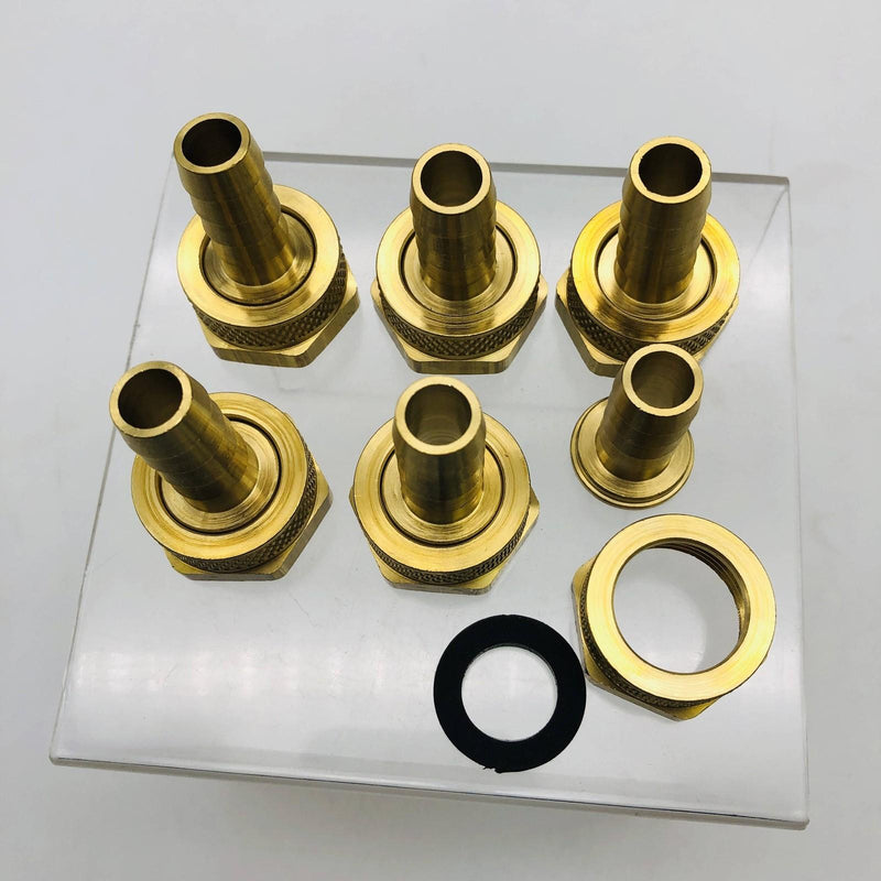 6pk Dixon BCF74 Coupling Coupler 1/2" GHT Female x 1/2" Hose ID Brass Fitting 6