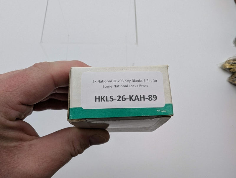 5x National D8793 Key Blanks 5 Pin for Some National Locks Brass 4