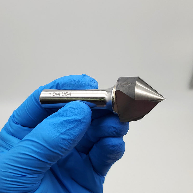 Cleveland 1" Carbide Countersink 1 Flute 2-3/4" OAL 1/2" Shank C46335 1