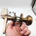 Falcon Door Knob Lever Entry Lock Antique Bronze 2-3/4" Backset LA31DL No Latch 6