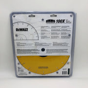 Dewalt DW8500 Circular Chop Saw Blade 14" w 1" Arbor Diamond Edge Metal Cutting 11