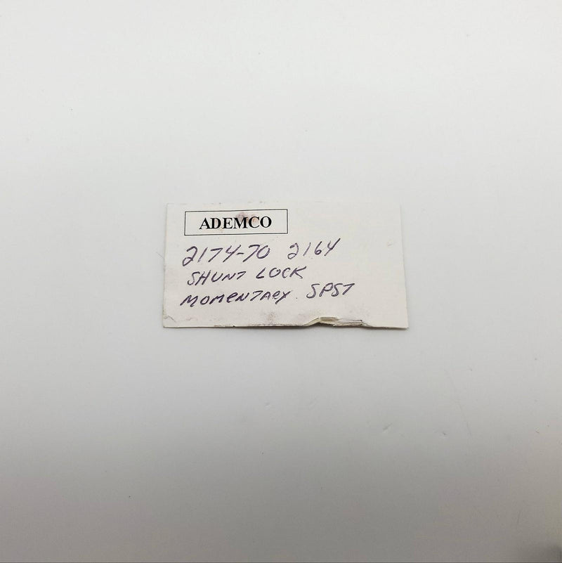 Ademco 2174-70 Shunt Lock Momentary Switch 1-3/4" L x 0.70" D Keyed 2164 NOS 6