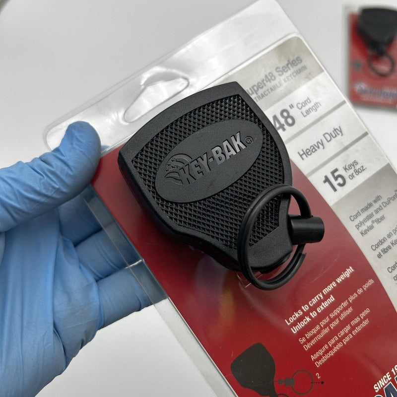 Key-Bak 0S48-803 Retractable Keychain Super48 Heavy Duty 48" Cord 15 Keys 2pk 3