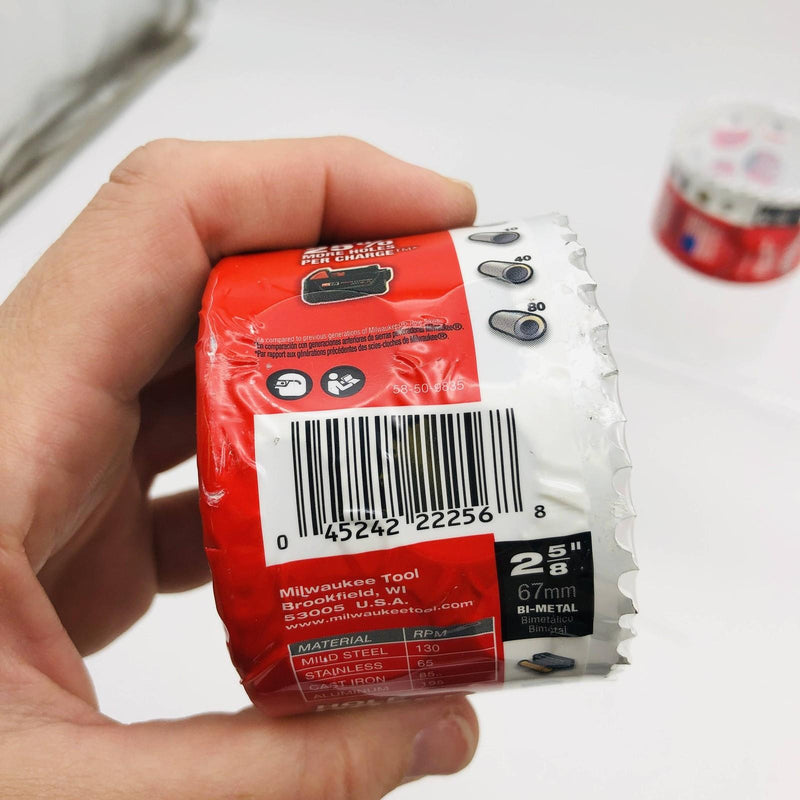 Milwaukee 49-56-9633 Hole Saw 2-5/8in Ice Harden Hole Dozer Bi-Metal 3.5 TPI 2pk 3