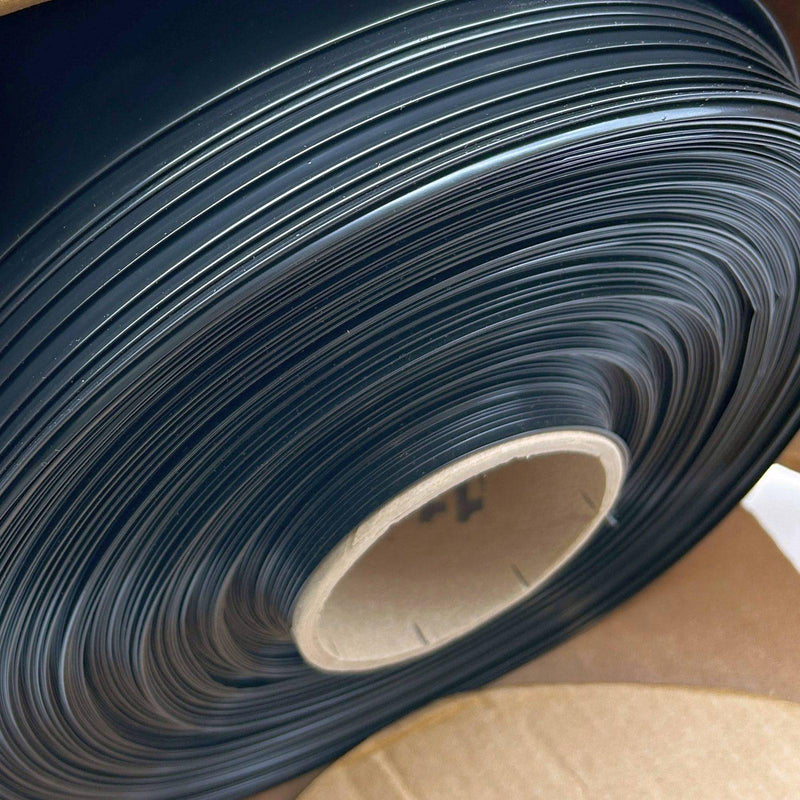 Uline S-7926 Black Poly Tubing Roll 6 Mil 24" x 500' LDPE Non-Vacuum 1 Roll 2