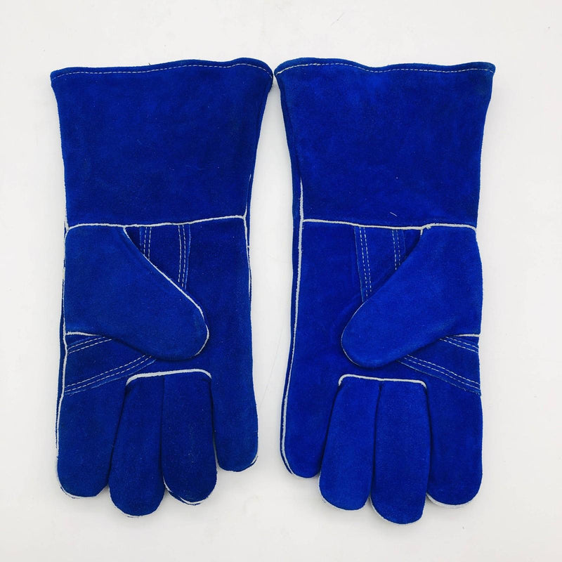 Tillman 1080 Stick Welding Welders Glove Size Large Blue Leather Cotton 1 Pair 6