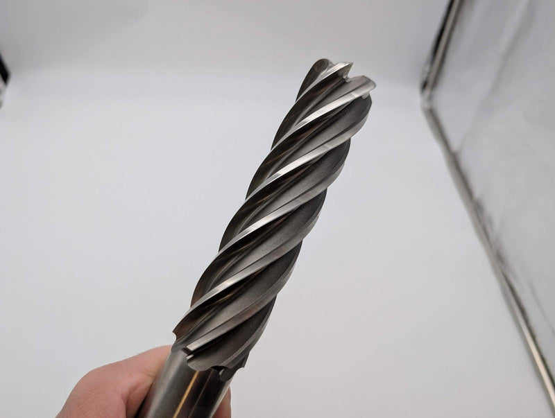 Fastcut 1.5" End Mill 6 Flute .250R 1.25" Shank 6" LOC 8-1/2" OAL HSSCO 1156631K 3