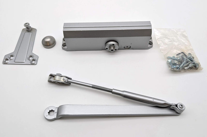 Yale 51BFDL Door Closer Tri-Style Non-Hold Open Reversible Aluminum Finish