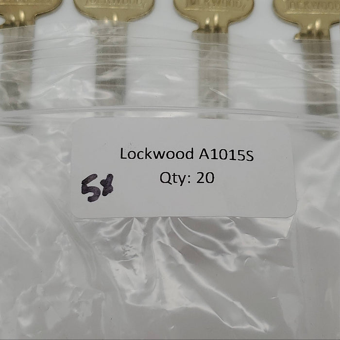 5x Lockwood Key Blanks S Keyway Nickel Silver 6 Pin USA Made NOS 4