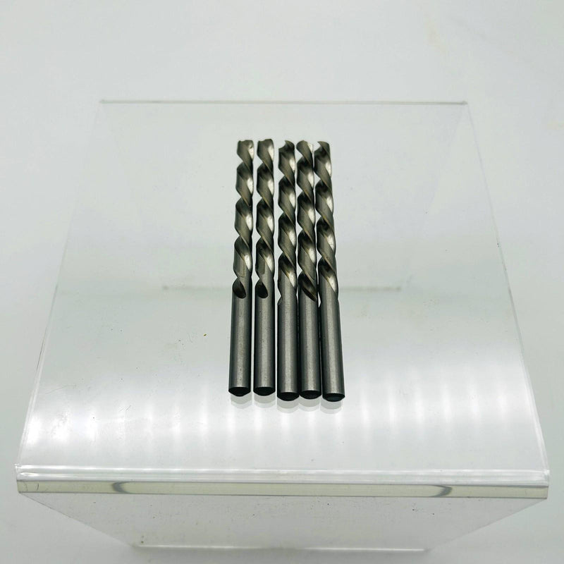 Cle-Line C18416 Jobber Length Drill Bit 1898L 19/64 LH Cut Bright HSS 5pk No Pkg