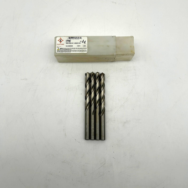 Cle-Line C62897 Jobber Length Drill Bit List 1898 9.9mm GP Bright HSS 4pk 9