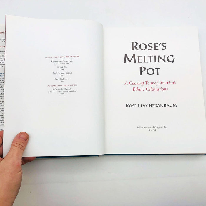 Rose's Melting Pot Rose Levy Beranbaum Hardcover 1993 1st Edition/Print Ethnic 8