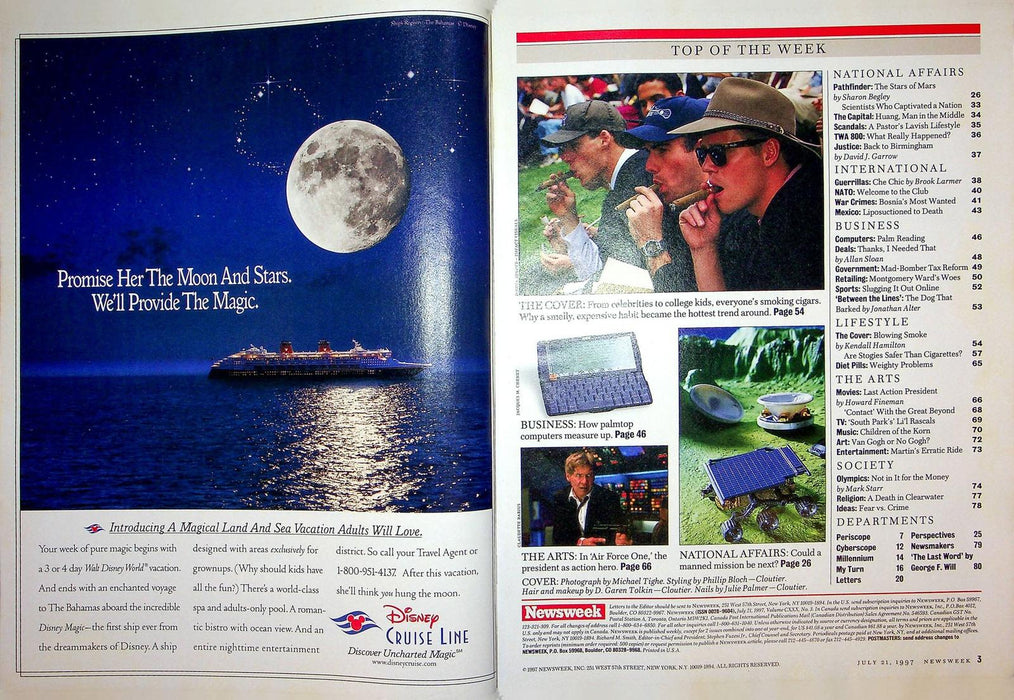 Newsweek Magazine July 21 1997 Palmtop Ads PDA Personal Digital Assistant 3