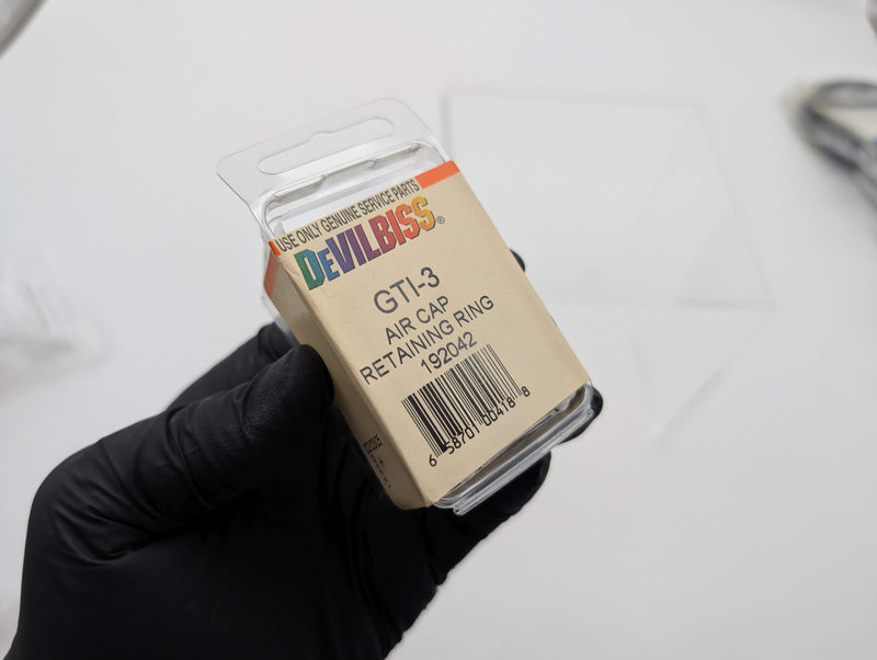 DeVilbiss 192042 GTI-3 Air Cap Retaining Ring GTI Millennium Spray Gun OEM